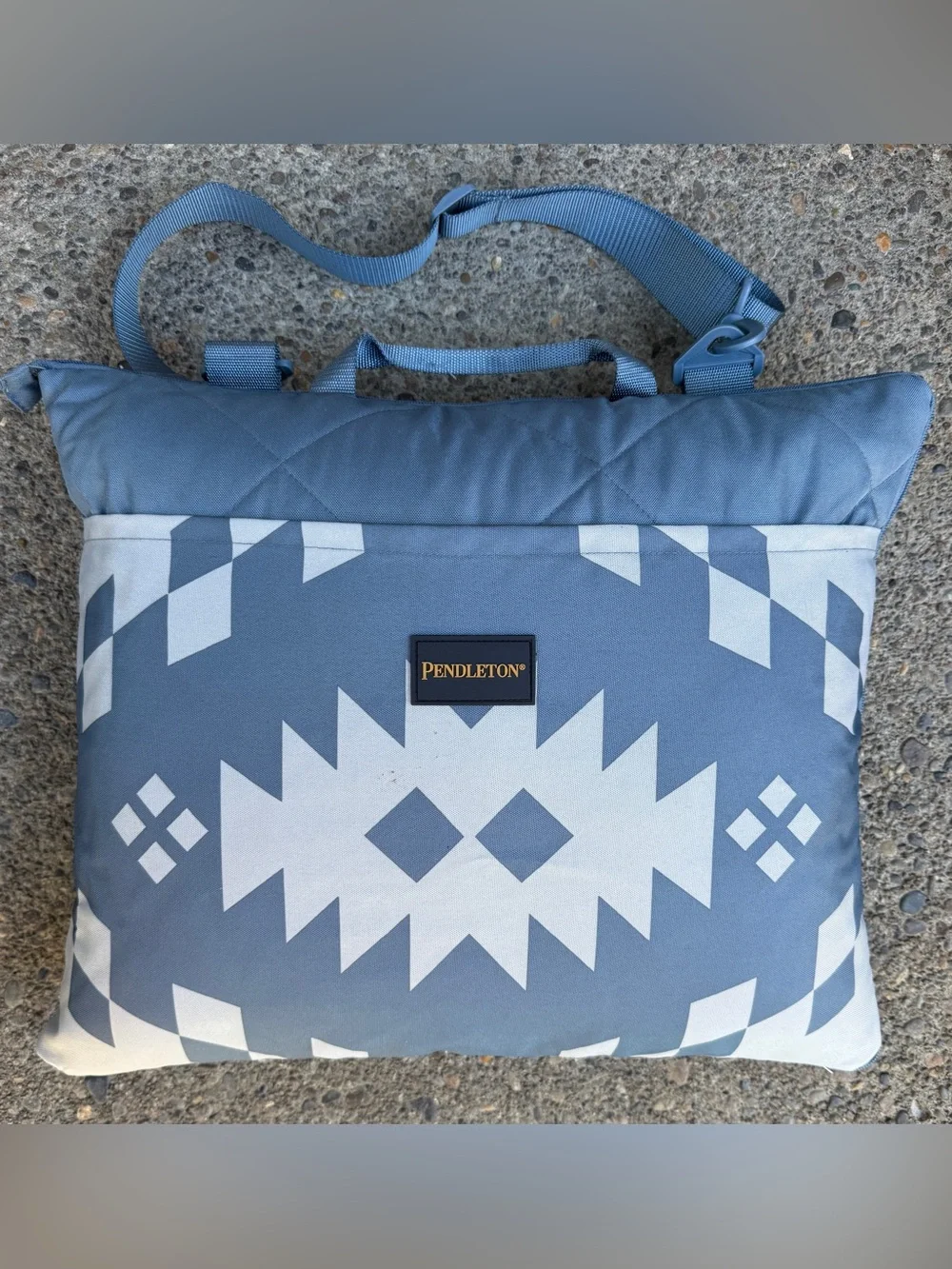 Pendleton Outdoor Packable Folding Blanket Pillow Picnic Camping Festival 60x72”
